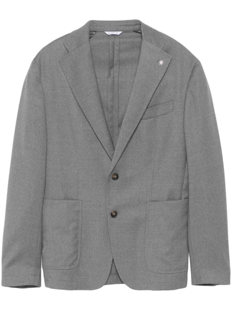 Manuel Ritz brooch-detail blazer - Grey Cover