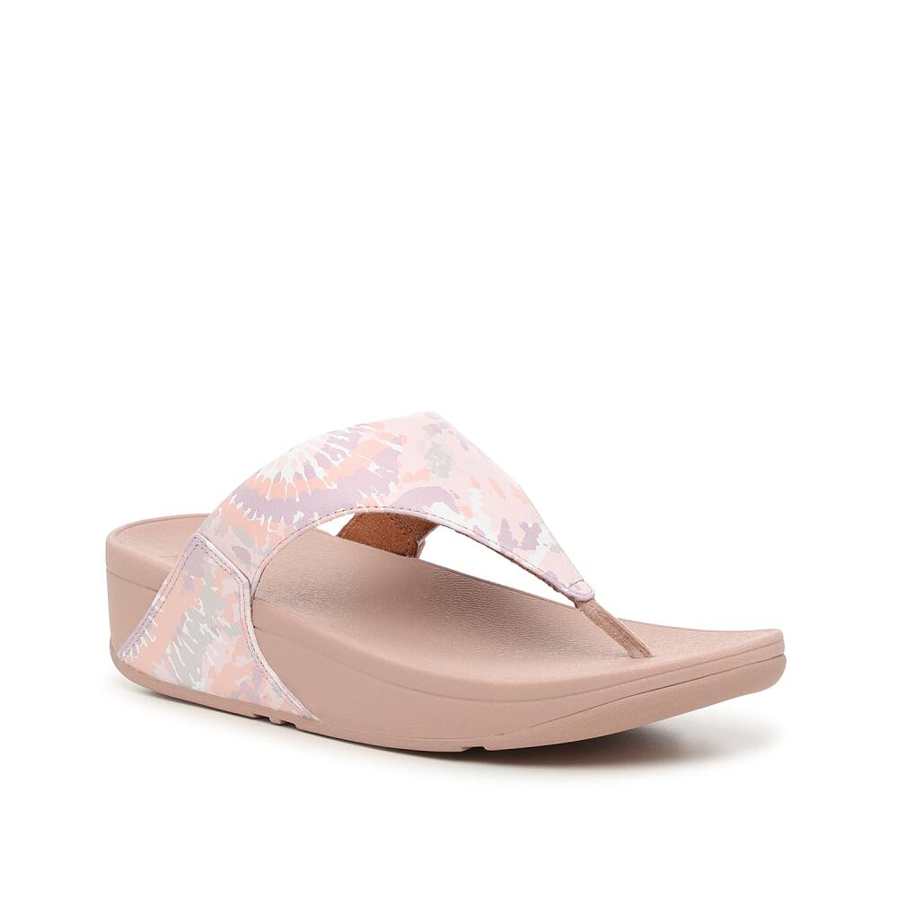 FitFlop Lulu Wedge Sandal | Women's | Beige Tie Dye Print Cover