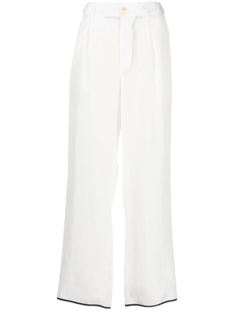 Jejia contrasting-trim detail trousers - White Cover