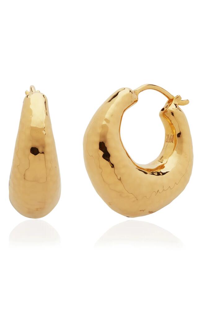 Monica Vinader Deia Chunky Hoop Earrings in Gold Cover