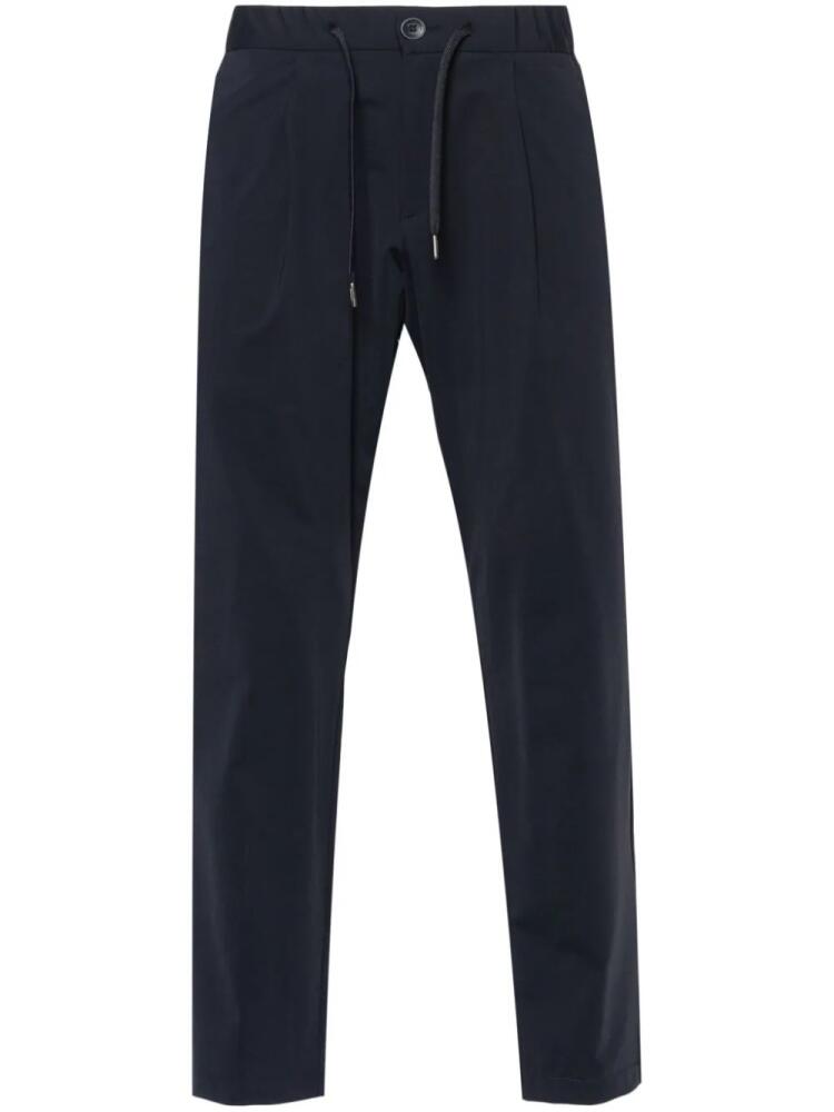 Herno pleat-detailing straight-leg trousers - Blue Cover