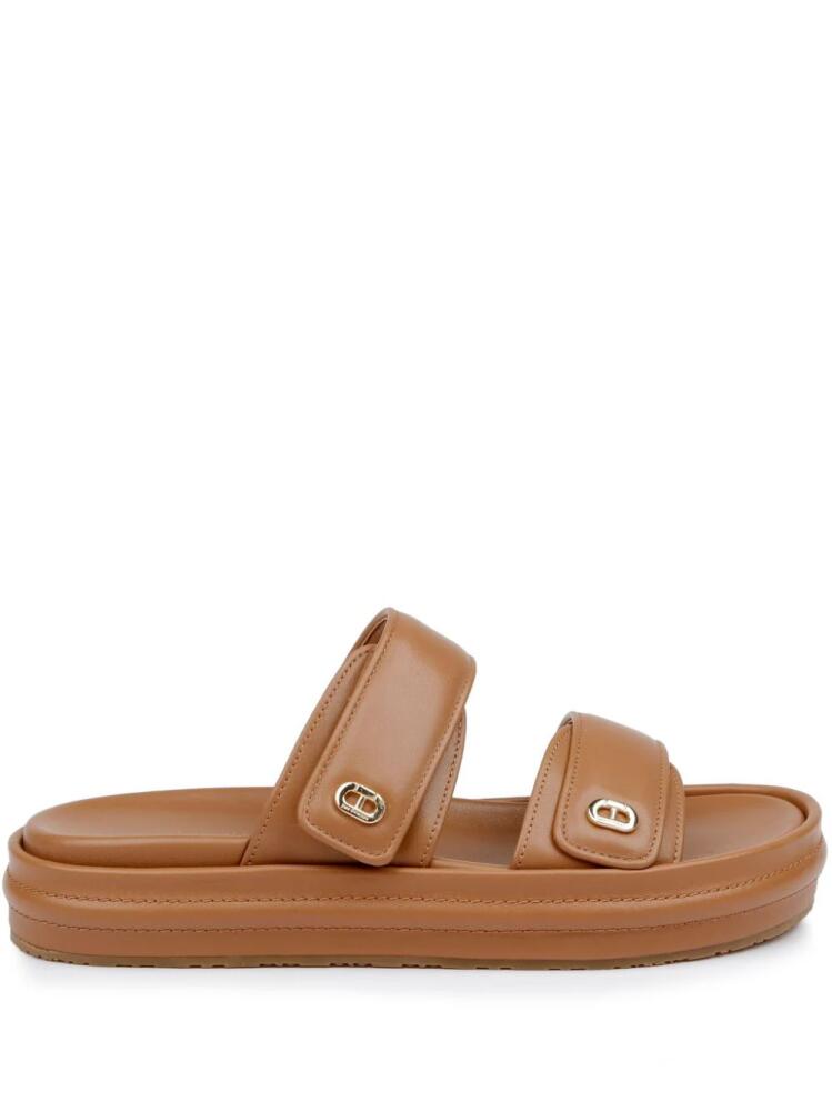 Dee Ocleppo Finland II double-strap slides - Brown Cover