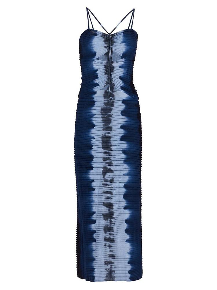 Altuzarra Women's Suberi Tie Dye Cut Out Maxi Dress - Blue Cover