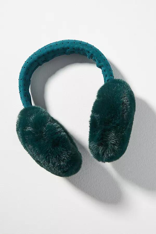 By Anthropologie Studded Fuzzy Earmuffs Cover