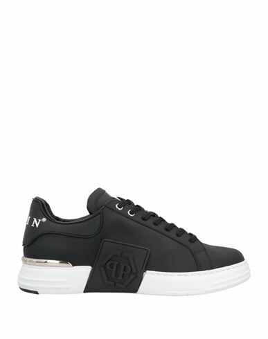 Philipp Plein Man Sneakers Black Soft Leather Cover