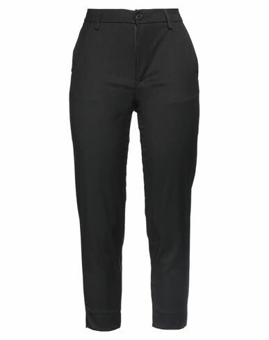 Virna Drò Woman Pants Black Polyester, Viscose, Elastane Cover