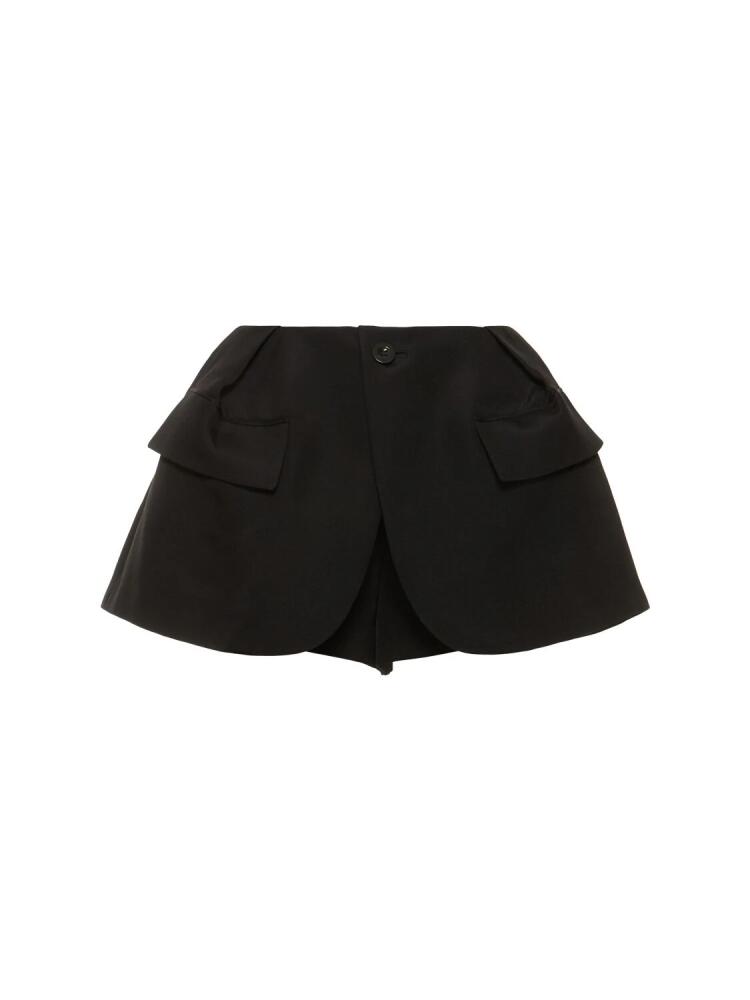 SACAI Layered Silk & Cotton Shorts Cover