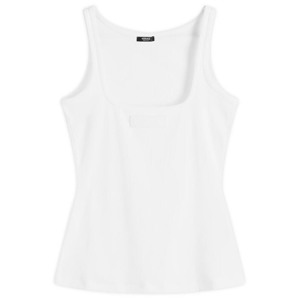 Versace Women's Vest Top in Optical White Cover