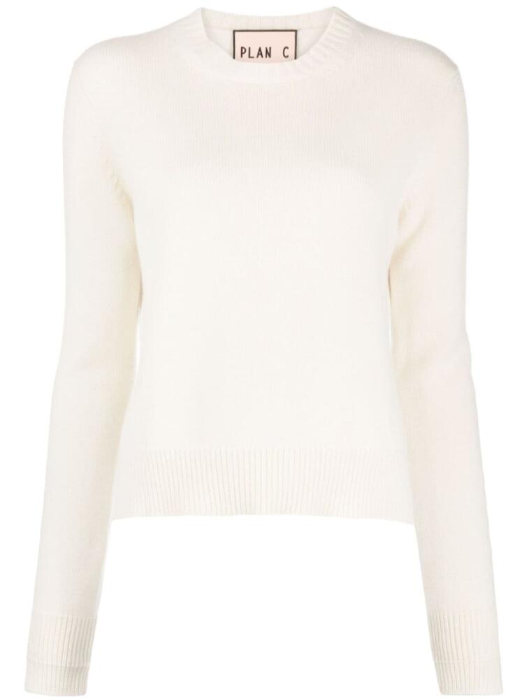 Plan C cashmere crew-neck jumper - Neutrals Cover