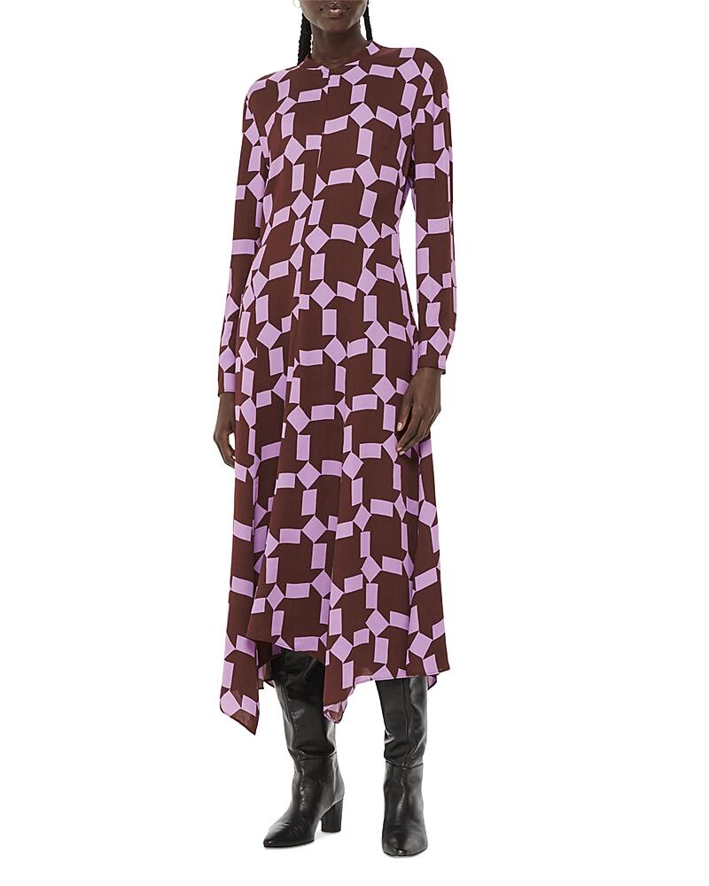 Whistles Spun Check Midi Dress Cover