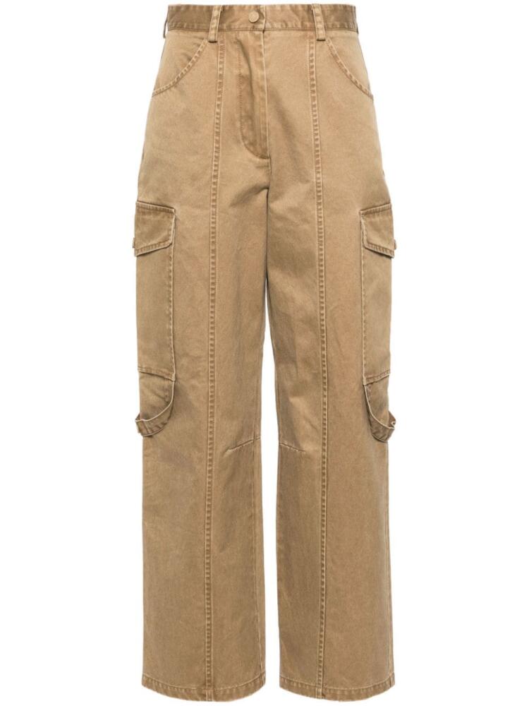 SANDRO seam-detail cargo pants - Neutrals Cover