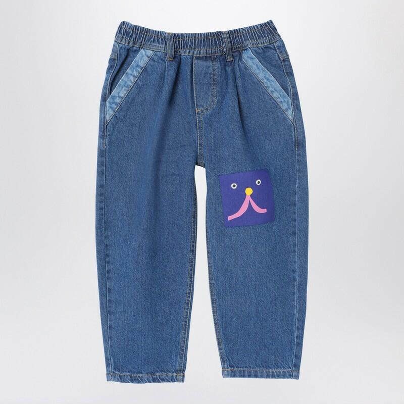 Bobo Choses Blue jeans Funny Face Cover