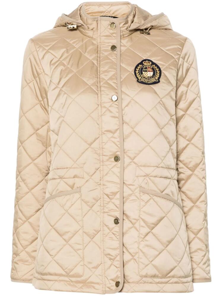 Lauren Ralph Lauren diamond-quilted padded jacket - Brown Cover