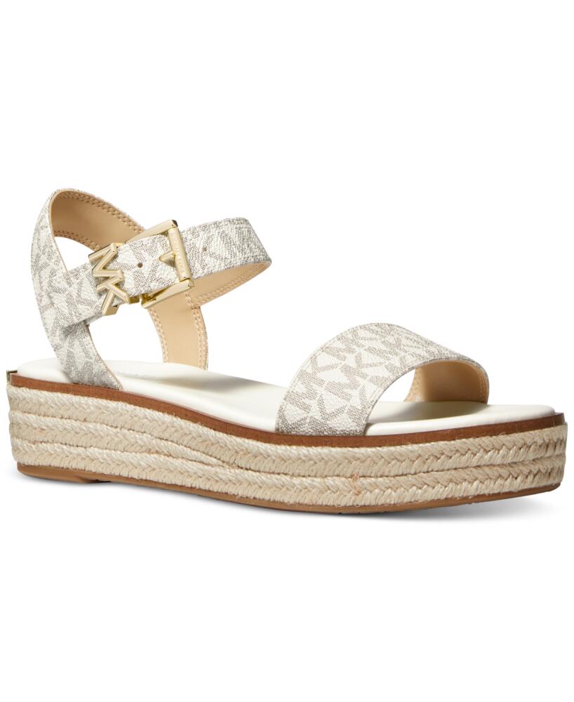 Michael Michael Kors Women's Richie Espadrille Platform Wedge Sandals - Vanilla Cover