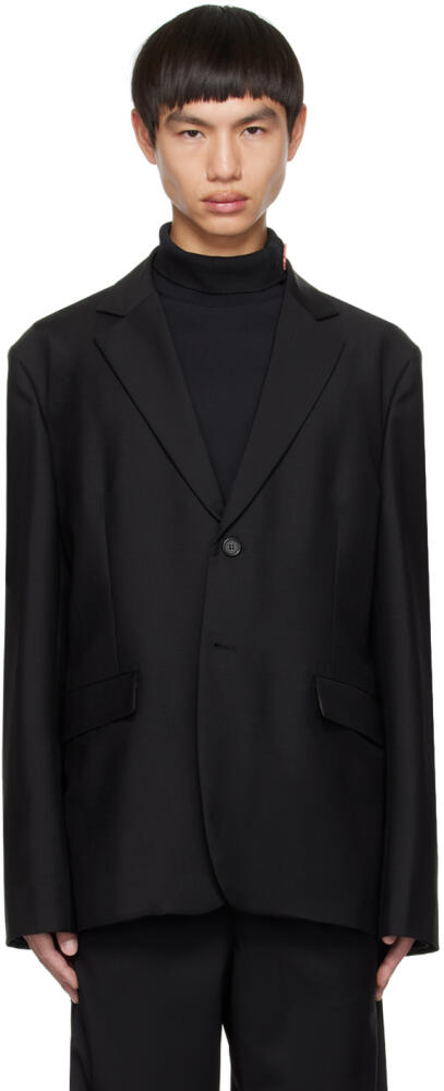 Acne Studios Black Single-Breasted Blazer Cover