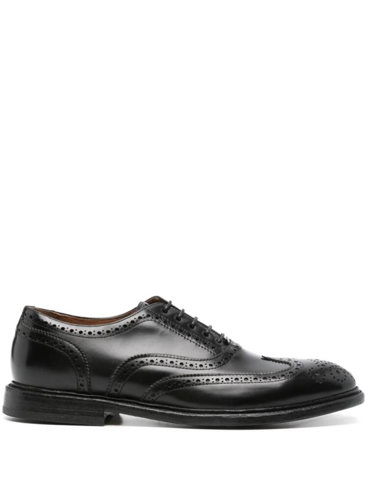 Cenere GB panelled leather brogues - Black Cover