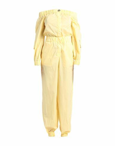 Jijil Woman Jumpsuit Yellow Cotton, Elastane Cover