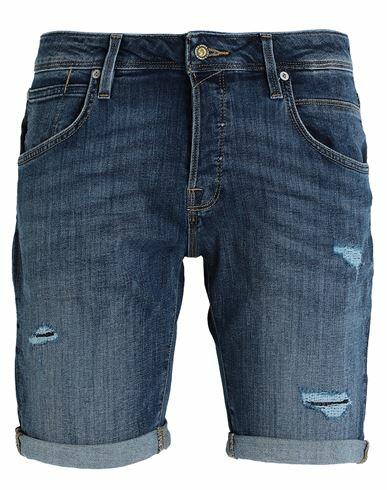 Jack & Jones Man Denim shorts Blue Cotton, Recycled cotton, Polyester, Elastane Cover