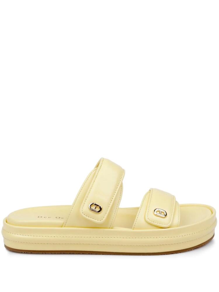 Dee Ocleppo Finland II double-strap slides - Yellow Cover