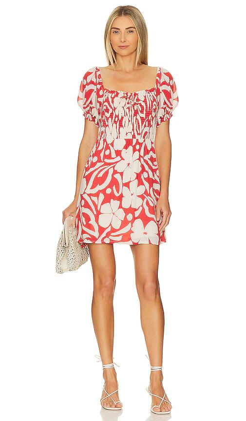 FAITHFULL THE BRAND X Revolve Domenica Mini Dress in Red Cover