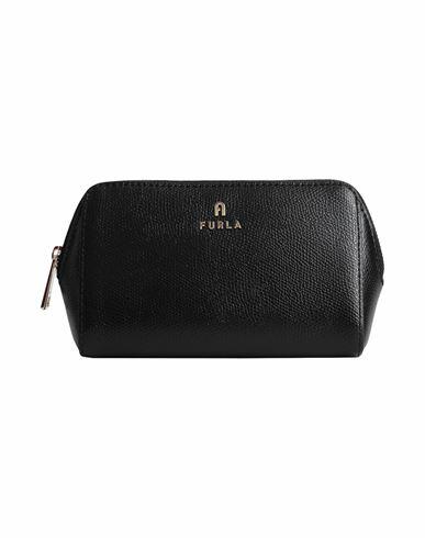 Furla Furla Camelia M Cosmetic Case Woman Pouch Black Leather Cover