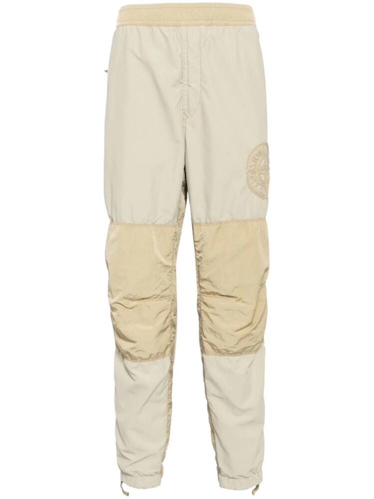 Stone Island logo-embroidered track pants - Brown Cover