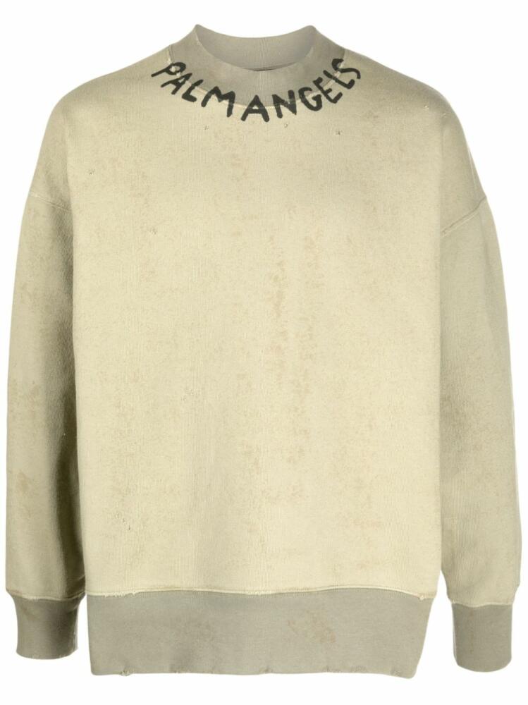 Palm Angels logo-print sweatshirt - Green Cover