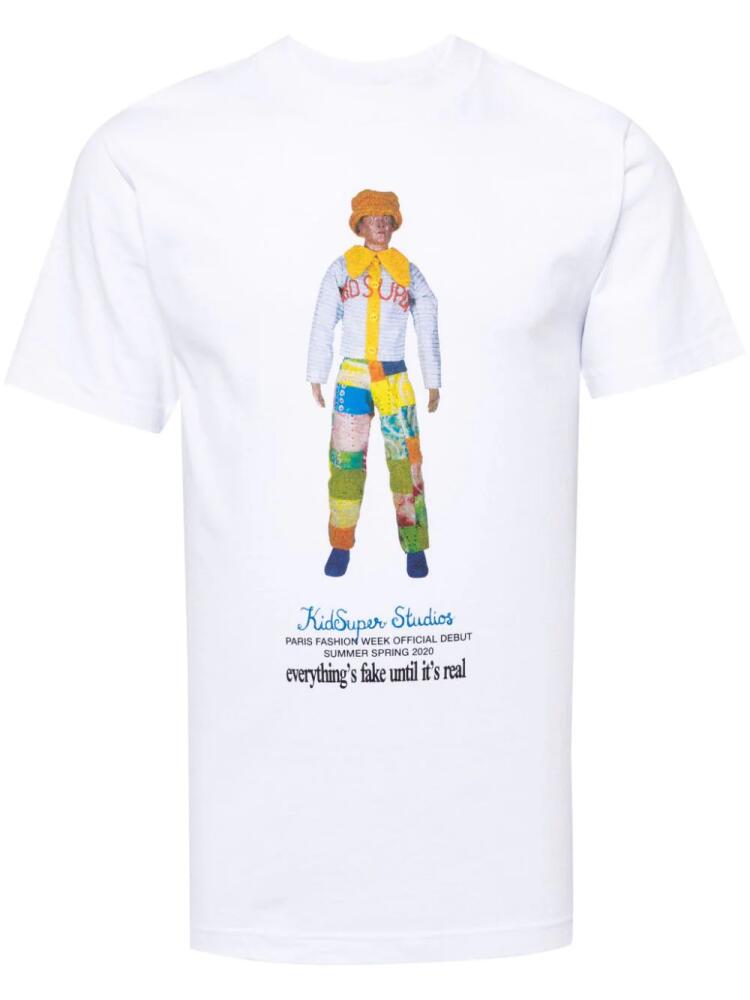 KidSuper graphic-print cotton T-shirt - White Cover