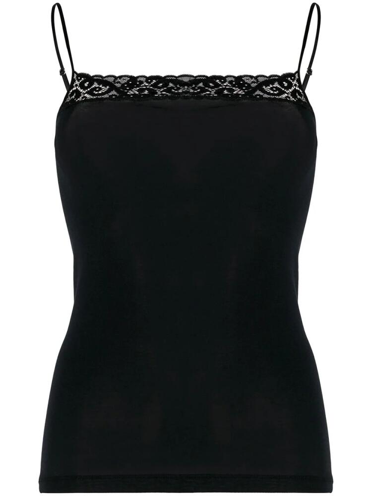 Hanro Moments lace-trimmed camisole top - Black Cover