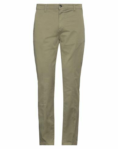 Herman & Sons Man Pants Sage green Cotton, Elastane Cover