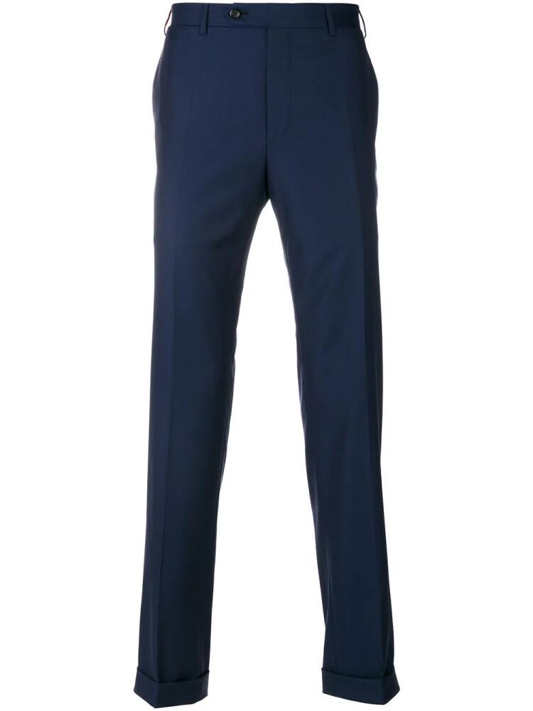 Canali classic Super 150 trousers - Blue Cover