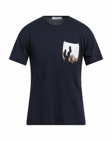 Vandom Man T-shirt Midnight blue Cotton Cover