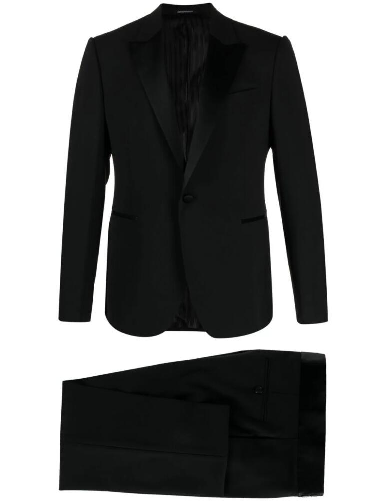 Emporio Armani single-breasted tailored suit - Black Cover