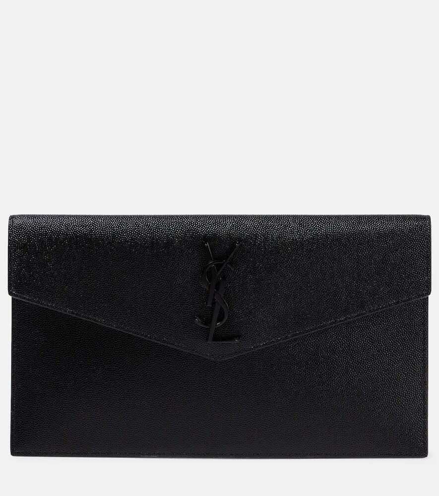 Saint Laurent Uptown leather clutch Cover