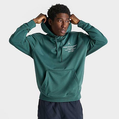 Jordan Men's Sport Paris Dri-FIT Fleece Pullover Hoodie in Green/Oxidized Green Cover