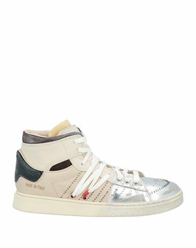 Hidnander Woman Sneakers Silver Leather Cover