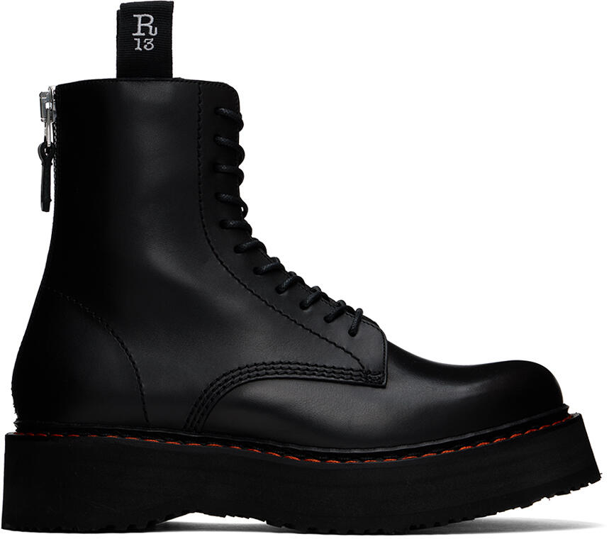 R13 Black Single Stack Boots Cover