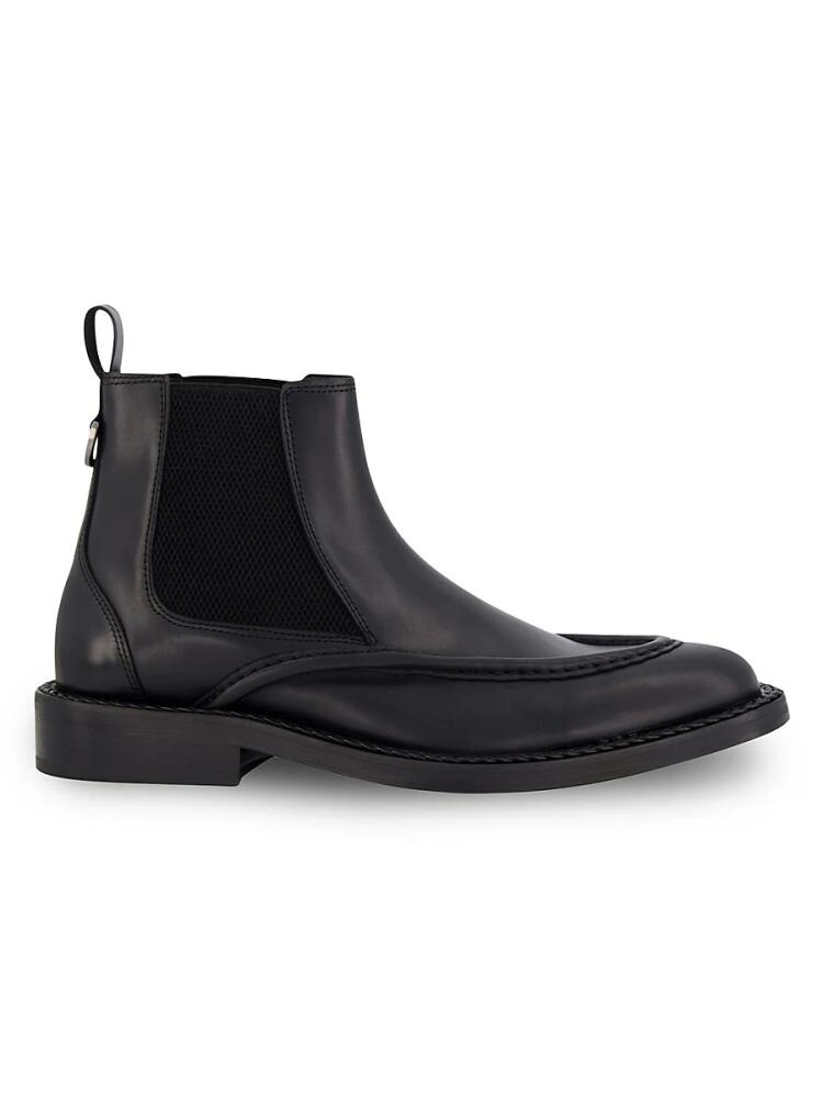 Karl Lagerfeld Paris Men's White Label Leather Chelsea Boots - Black Cover