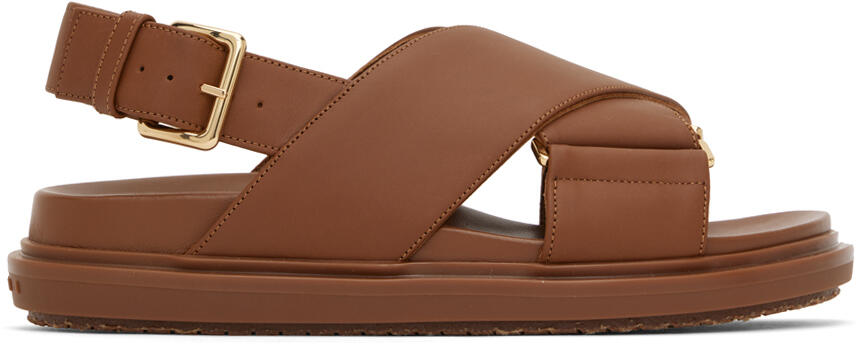 Marni Brown Fussbett Sandals Cover