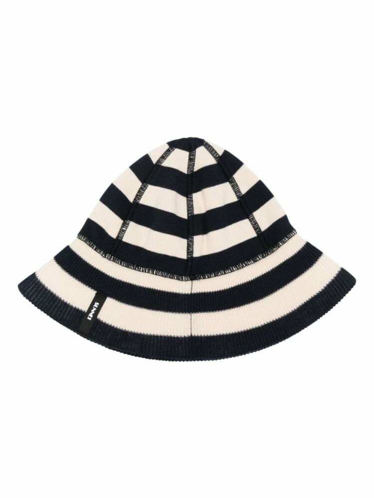 Sunnei Magliaunita striped bucket hat - Blue Cover