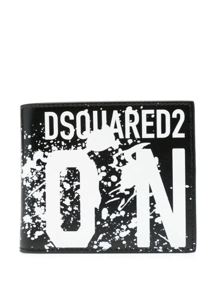 DSQUARED2 Icon embossed-logo wallet - Black Cover