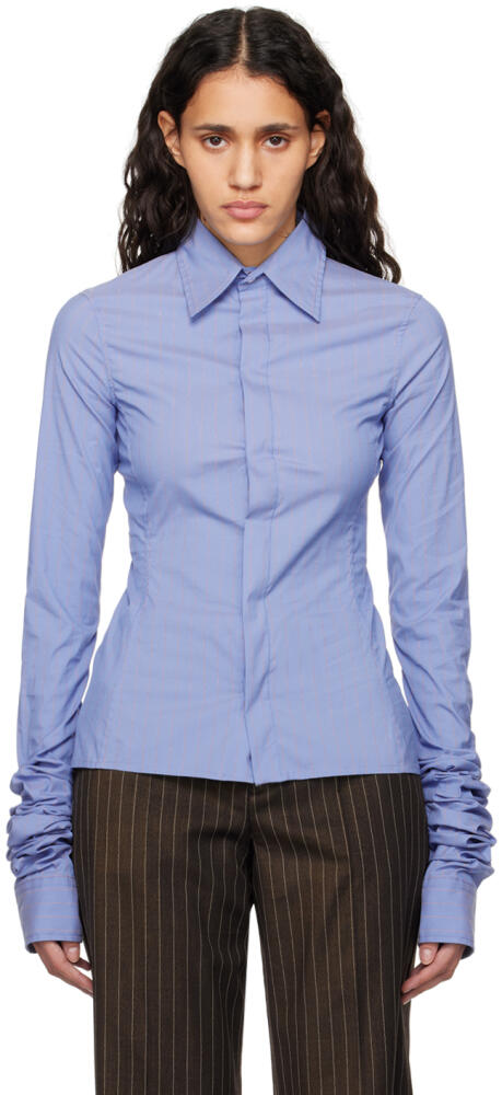 Jean Paul Gaultier Blue 'The Cuffed' Shirt Cover