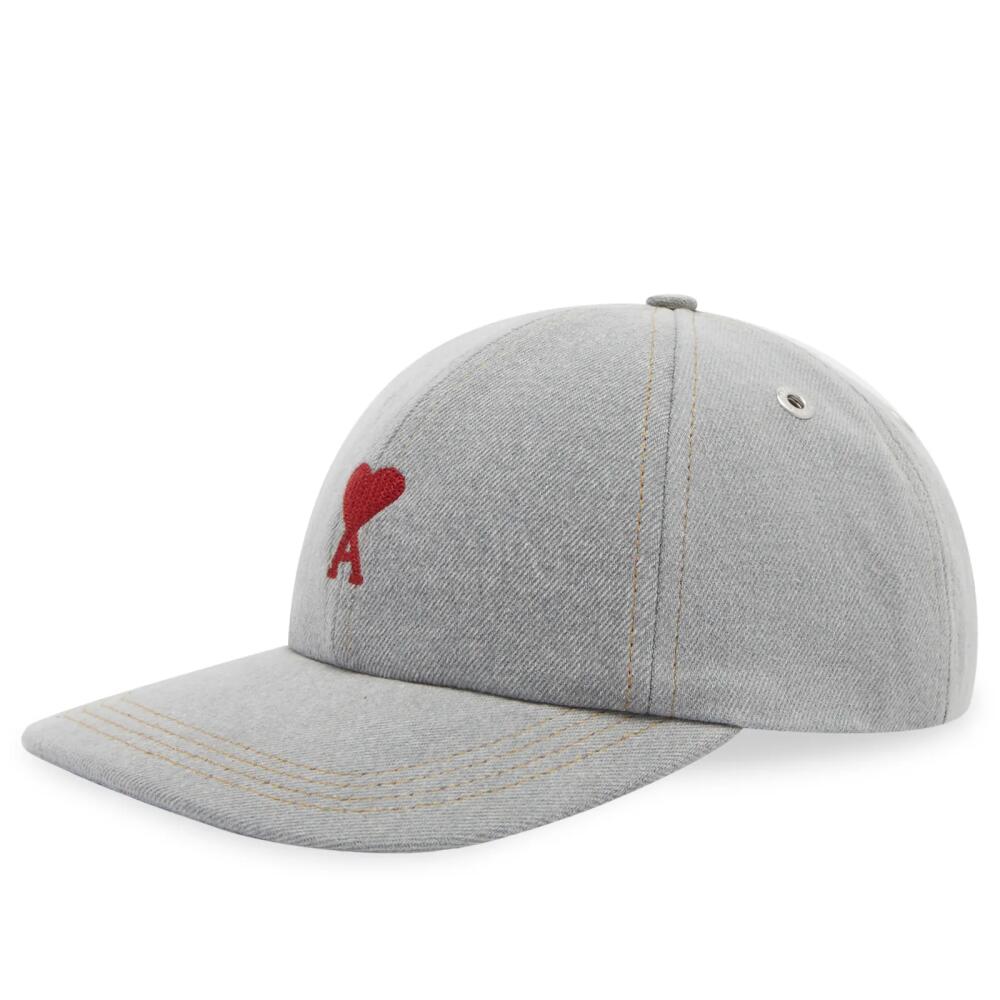 AMI Paris Men's Small A Heart Cap in Javel Grey Cover