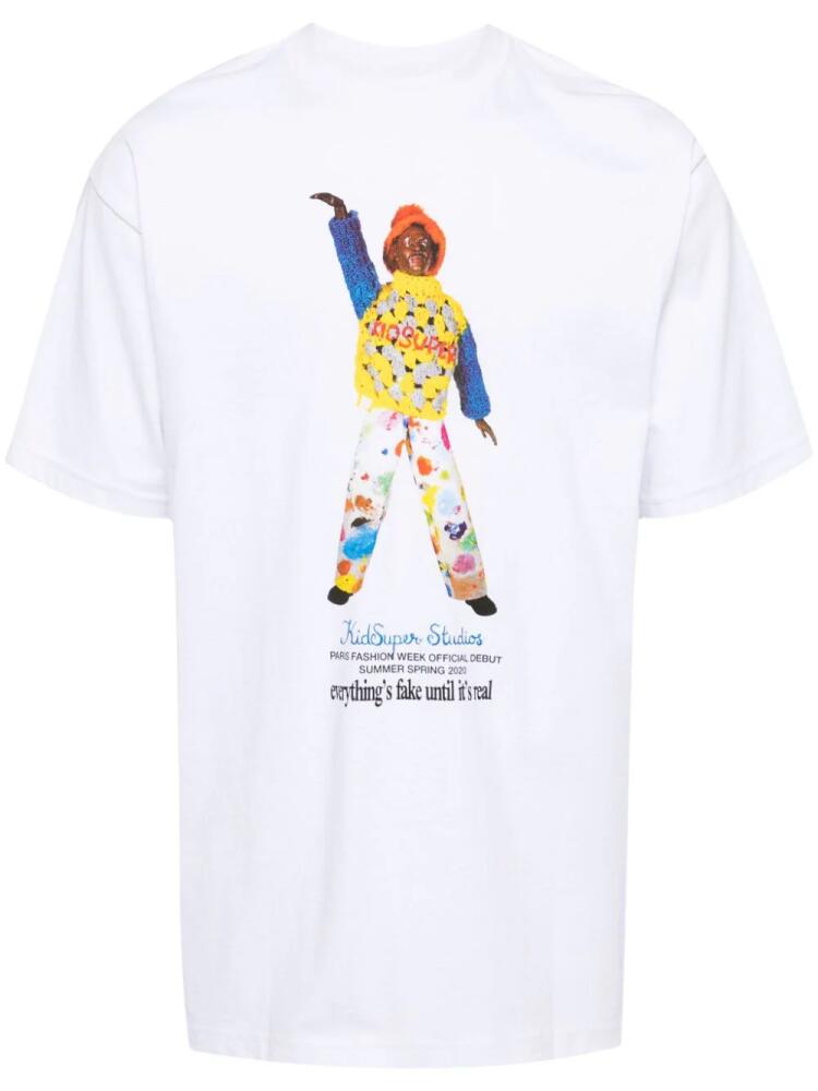 KidSuper graphic-print cotton T-shirt - White Cover