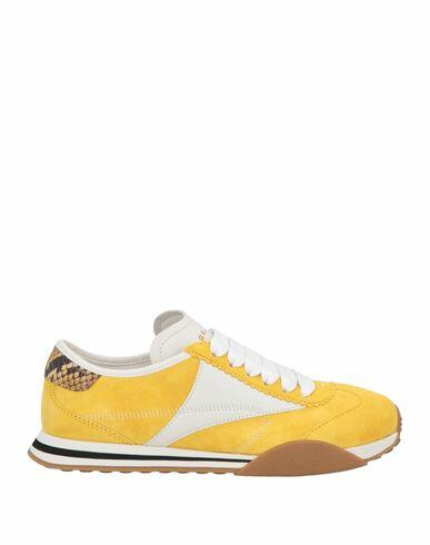 Bally Woman Sneakers Yellow Leather Cover