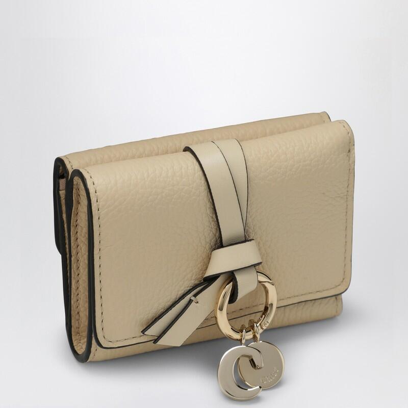 Chloé Alphabet mini trifold beige wallet Cover