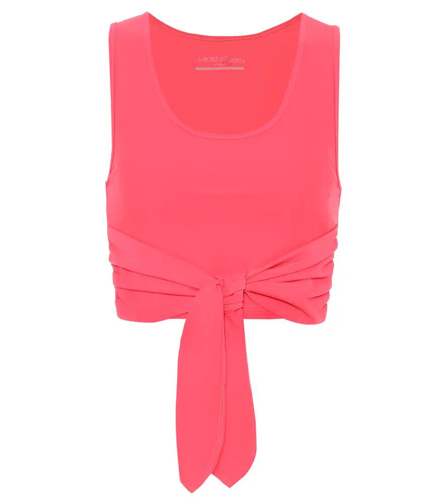 Lanston Sport Axel cropped wrap tank top Cover