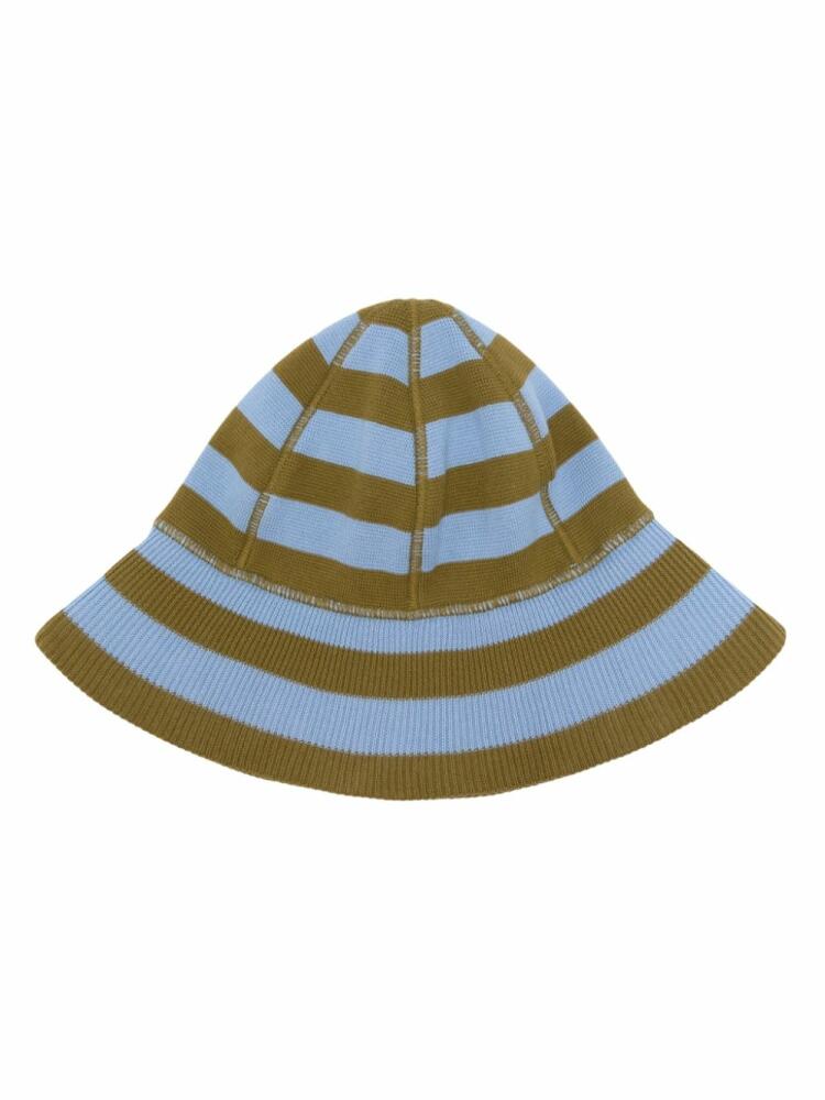 Sunnei Magliaunita striped bucket hat - Green Cover