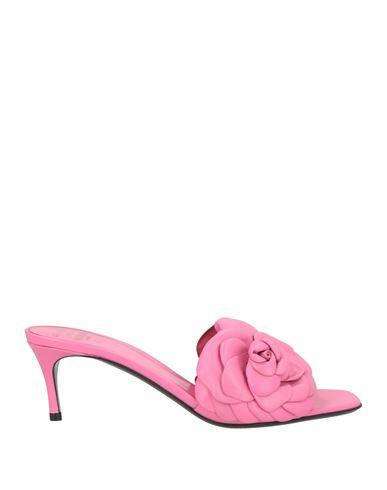 Valentino Garavani Woman Sandals Pink Leather Cover