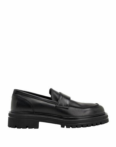 8 By Yoox Leather Padded Loafers Man Loafers Black Calfskin Cover